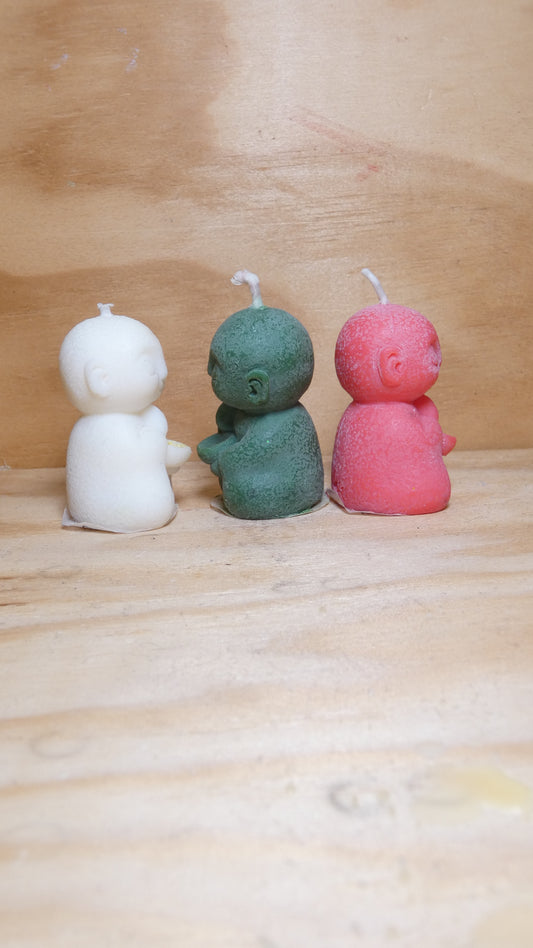 Pack d'espelmes de tres monjos