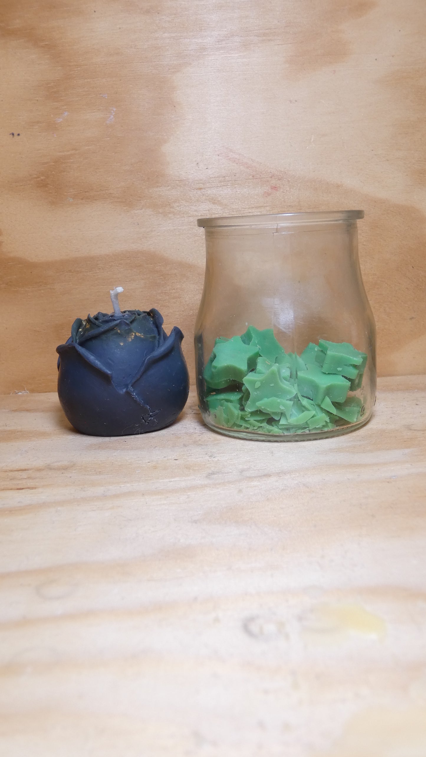 Espelma ROSA petita negre