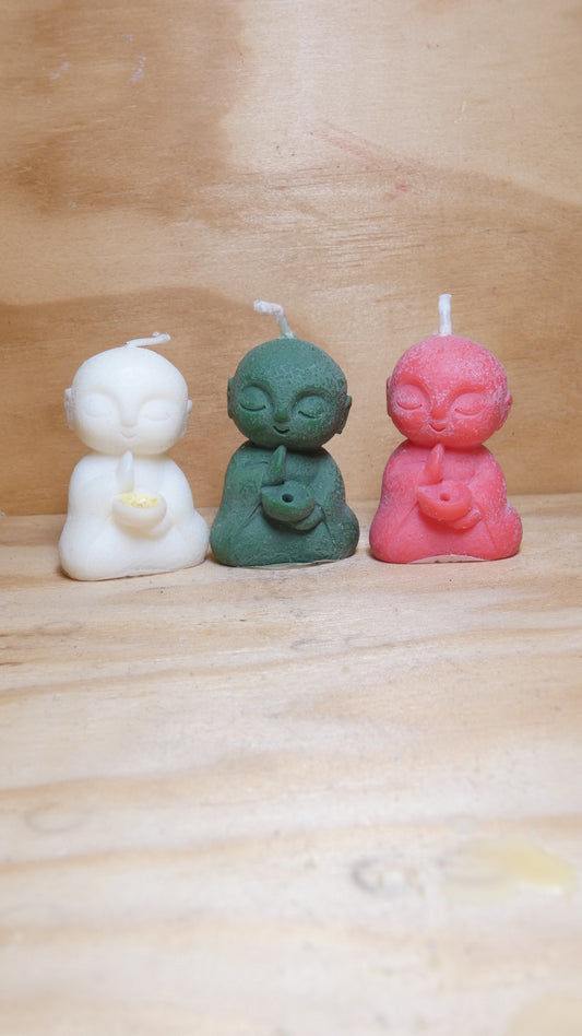 Pack d'espelmes de tres monjos