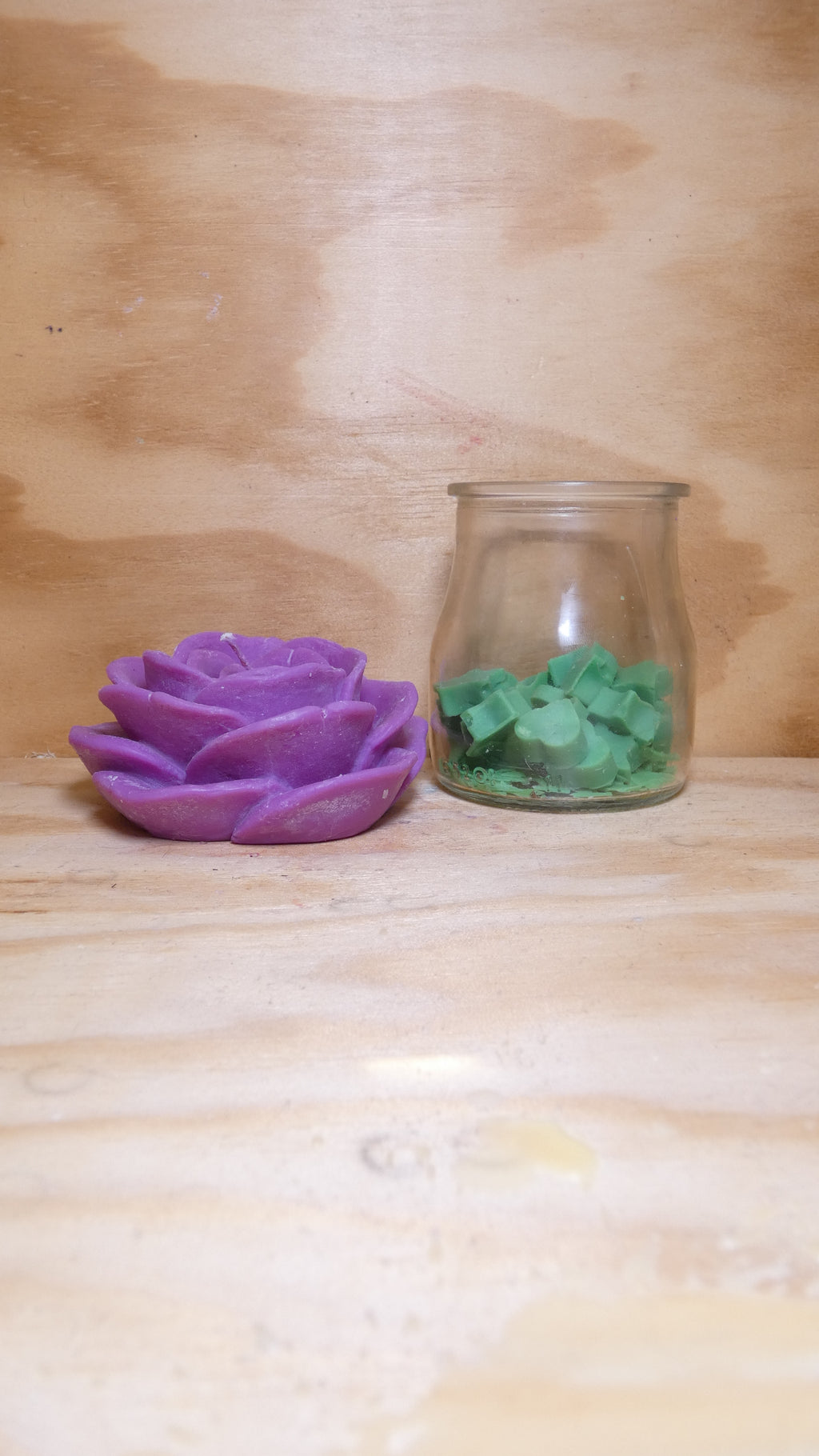 Espelma Rosa gran morada